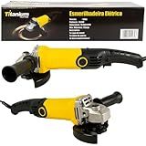 Esmerilhadeira Angular 4 1 2 650 Watts 10 000 Rpm Platina Titanium 220V 
