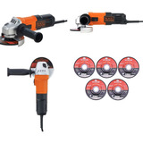 Esmerilhadeira Angular Black Decker 5 Discos De Desbaste