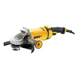 Esmerilhadeira Angular Dewalt Modelo Dwe4559 Com Potência De 2400w 230mm E Sistema De Expulsão De Pó 220v Amarelo