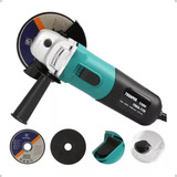 Esmerilhadeira Lixadeira Angular 4 1 2 11000rpm 820w Tssaper Cor Azul turquesa Frequência 60 Hz 220v