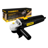 Esmerilhadeira Lixadeira Angular 4 1 2 Pol 115mm 710w 110v Gyem7101 Hammer Standard Preto