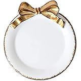 Esowemsn 1 Peça De Joias Brancas Expositoras De Frutas Secas Lanche Bolo Sobremesa Suporte De Joias Presente Colar Brinco Anel Armazenamento Bandeja Organizadora Decorativa Para Casa