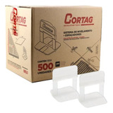 Espaçador Nivelador Piso E Porcelanato 1 5mm 500 Pçs Cortag