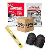 Espaçador Slim C 1000 Pçs Cunhas Slim C 200 Pçs Nível De Resina 60cm Joelheira Cortag Profissional Kit 2 0mm