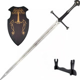 Espada Anduril Aragorn Senhor Dos Anéis Original Com Suporte