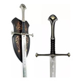 Espada Anduril Senhor Dos Anéis Aragorn Com Suporte Parede