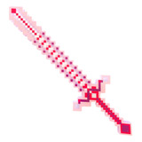 Espada De Diamante Rosa Brinquedo Com