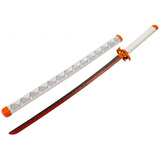 Espada Decorativa Japonesa Katana Branca Samurai 75cm Mod A