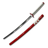 Espada Decorativa Katana Japonesa Vermelha Bca
