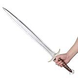 Espada Falsa De 72 Cm- Brinquedo De Espuma De Espada Do Senhor Dos Anéis- Acessório De Armas Para Cosplay LARP 1-1- Réplica De Fantasia De Halloween Marrom Medieval