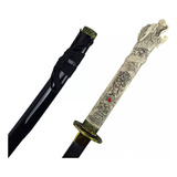 Espada Katana Macleod Highlander Aço Bainha E Suporte Mesa