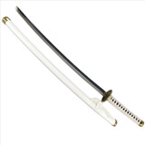 Espada Katana Samurai Branca Treino Bainha Suporte Mesa