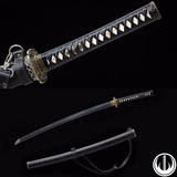 Espada Katana Samurai Com Corte Aço T10 Afiada Alça Tática