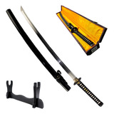 Espada Katana Samurai Preta Treino Bainha Suporte Mesa