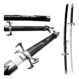 Espada Katana Tamanho Real Dragão Samurai Aço Suporte 101cm