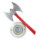 Espada Machado Medieval Brinquedo Escudo Viking Infantil