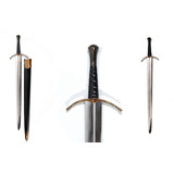 Espada Medieval Mercenária Full Tang Artesanal Século Xv