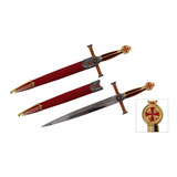 Espada Medieval Ordem Templaria 54cm Cruzadas