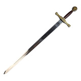 Espada Medieval The King And His Son Decorativa Com Suporte