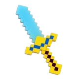 Espada Minecraft Brinquedo Com Som E Luz De Led