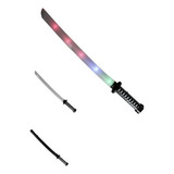 Espada Ninja Samurai Som E Luz Sensor De Movimento Brinquedo