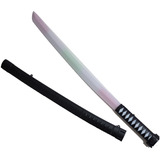 Espada Ninja Samurai Som E Luz Sensor De Movimento + Pilhas Cor Branco Com Preto