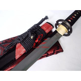 Espada Samurai Aço T10 Negro Katana