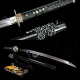 Espada Samurai Katana Afiada Forjada Aço Damasco Original