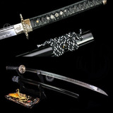 Espada Samurai Katana Afiada Forjada Aço Damasco Original