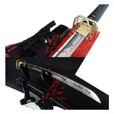 Espada Samurai Katana Afiada Original Com Corte Aço 9260