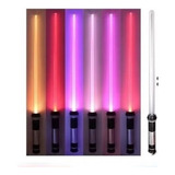 Espada Star Wars Darth Vader 7 Cores Emite Som Kit 2 Espada