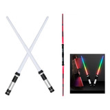 Espada Star Wars Kit 2 Espadas Retrátil 7 Cores Darth Maul