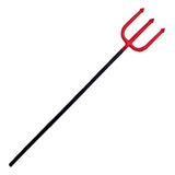 Espada Tridente Garfo Brinquedo Infantil Fantasia Halloween Cor Preto vermelho