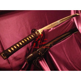 Espada Wakizashi Afiada Para Corte Katana Treino Aço 1075