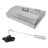 Espalhador Brasa Carvão Abafador Inox 56cm Churrasqueiras