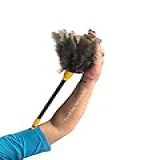 Espanador 42cm De Pó Com Penas Naturais Cabo Longo Tira Pó De Livros Mesas TVs Note Móveis PC Macio Limpador De Poeira Para Escritório Para Lojas Para Comércios Para Residências Para Casa