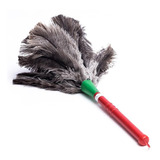 Espanador De Pó 40cm Pena De Avestruz Limpa Poeira Duster
