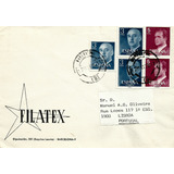 Espanha 1976 Envelope Circulado Efigie Franco