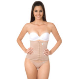 Cinto Espartilho Corset Corpete Corselet Pu Afina Cintura