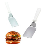 Espátula De Inox Profissional P Pizza Lanches Hambúrguer