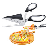 Espátula De Inox Profissional P Pizza Tesoura Cortador