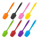 Espatula De Silicone Maciça Linha Color Reforçada 28 Cm 6 Un