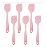 Espatula De Silicone Maciça Linha Color Reforçada 28 Cm 6 Un
