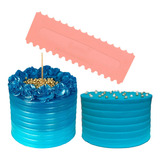 Espátula Decorativa Modelo 3 P Marcar Pasta Americana Torta