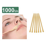 Espátula Depilação Facial Sobrancelhas Mini Palito Cera Madeira 1000 Und 