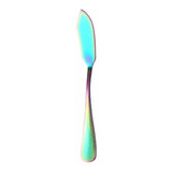 Espátula Fina Aço Inox Para Manteiga Pate Em Diversas Cores