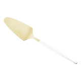 Espátula Pá P Bolo Sobremesas Tortas Aço Inox Cor Dourado champanhe
