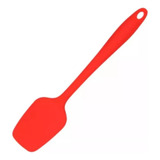 Espátula Reta De Silicone Colorida 27 5cm X 6cm Premium Cor Vermelho