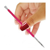 Espátulas Cutícula Mista Aço Inox Manicure Isis Cutelaria