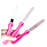 Espatulas Para Acabamento Profissional Kit 3 Unidades Inox